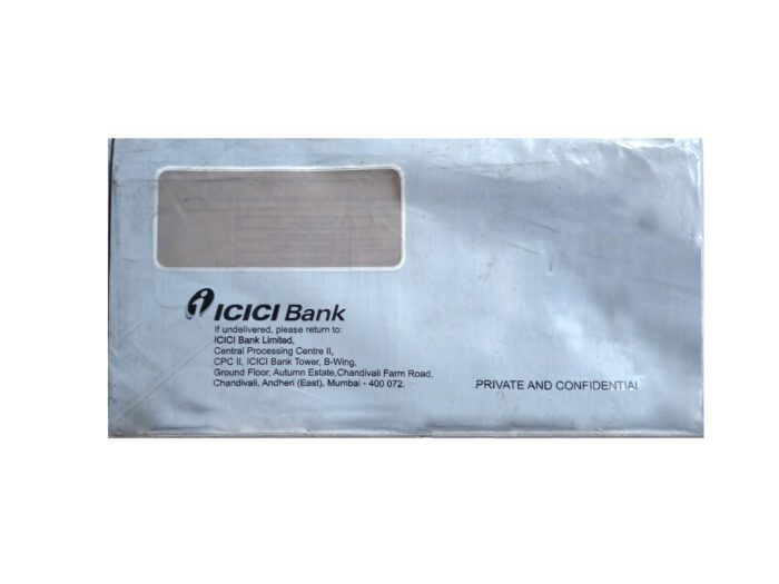 Plastic Cheque Book Printed LD Poly Window Envelopes Banks